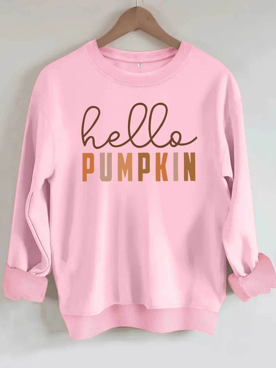 Round neck fleece sweatshirt sports sweatshirt