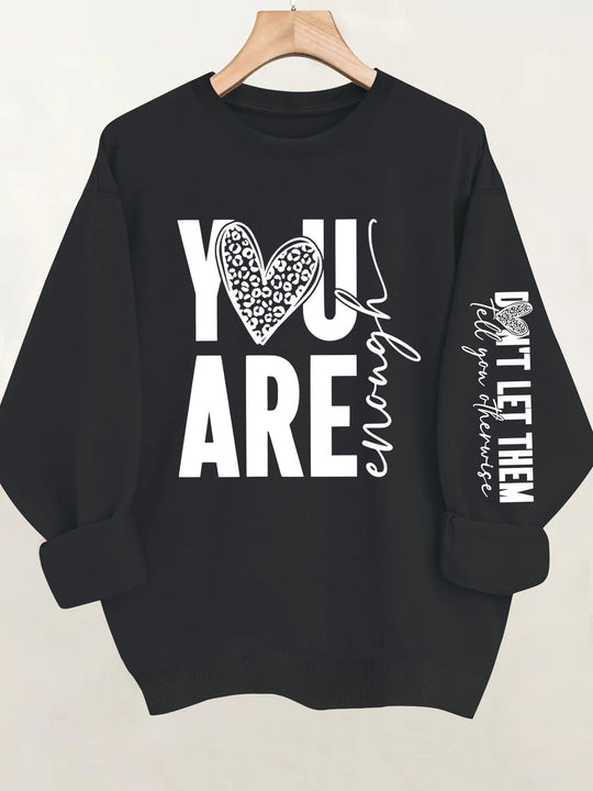 Round neck fleece hoodie