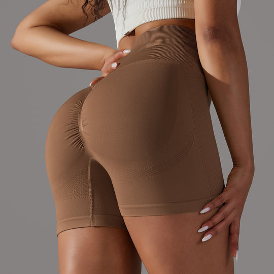 Seamless Tight Belly Trimming Hip High Elasticity Yoga Shorts - Premium Fitness &amp; Activewear for Men &amp; Women|UK