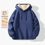 Mens Fleece-lined Hoodie For Fall And Winterextra Soft And Extra Warm - Allen-Fitness