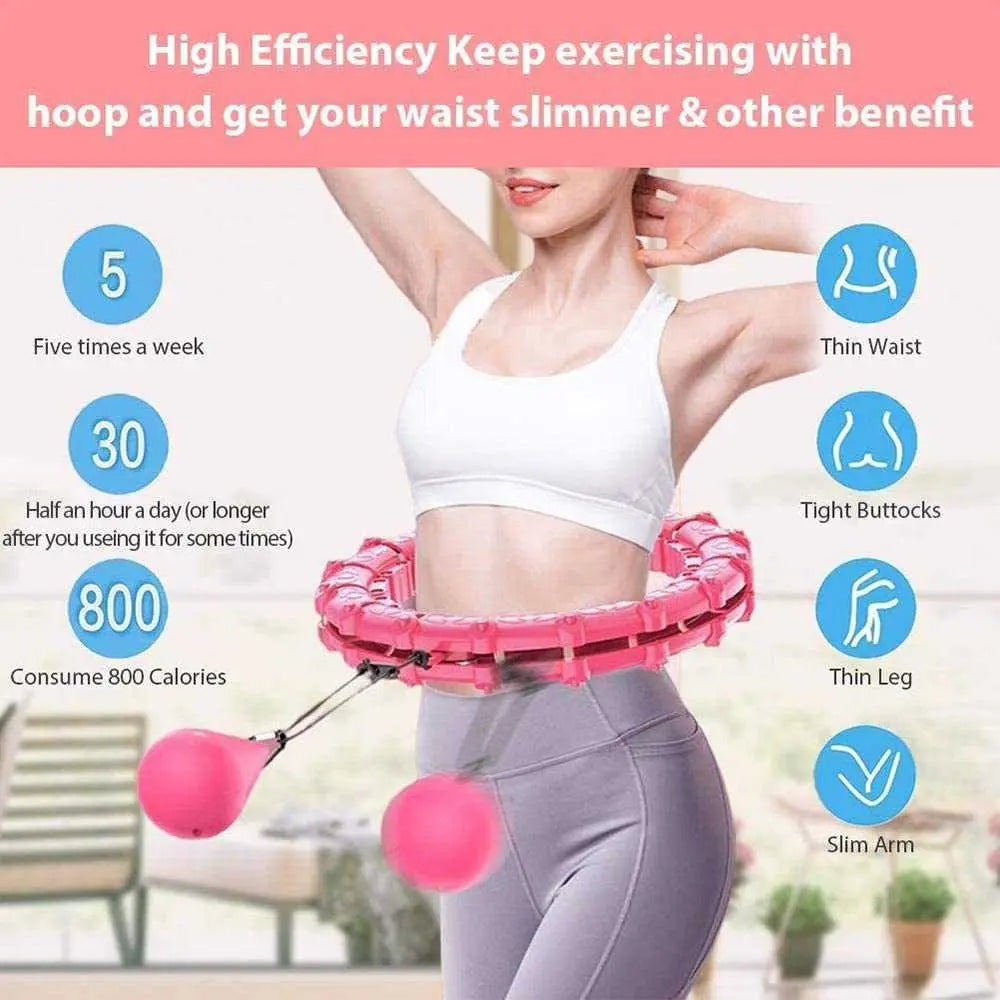 18-24Knots Exercise Hoop Smart Exercise Hoop Weight Loss - Allen-Fitness