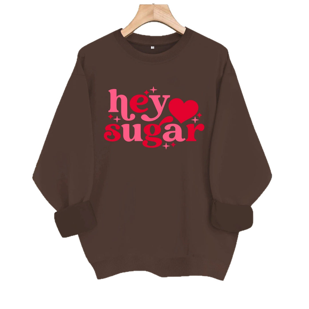 Round neck fleece hoodie