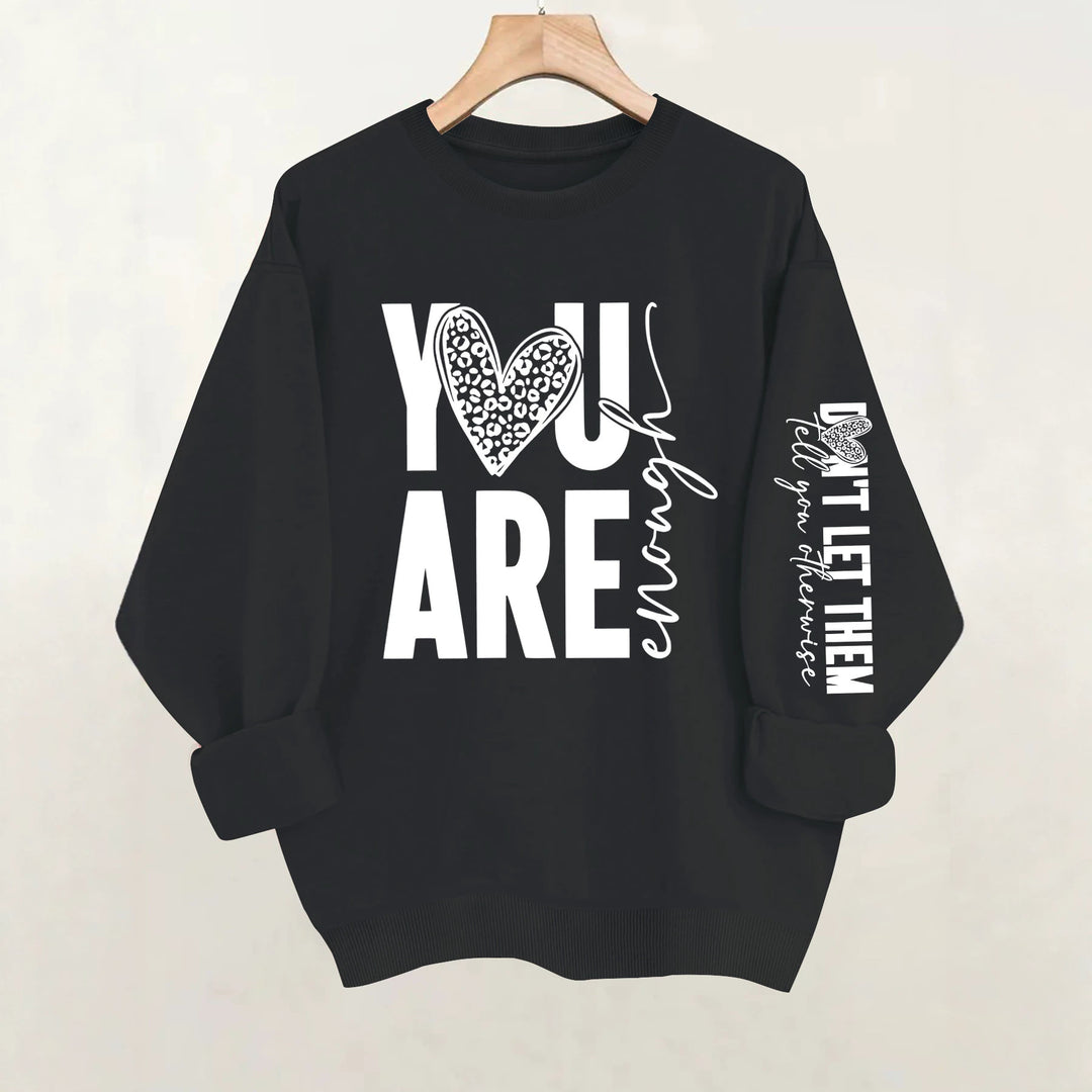 Round neck fleece hoodie