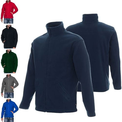 Premium Men's Microfleece Jacket - FBH681 displayed on a male model outdoors, showcasing lightweight comfort and warmth.