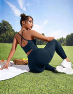 Women's Yoga Clothing Set - 2-Piece High Waist Hip Lift Top & Trousers - Allen-Fitness
