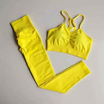 2 Piece gym Workout Clothes For Women Seamless Leggings Sports Bra Woman Running Sports Wear Gym Clothing Athletic Yoga Set - Allen-Fitness