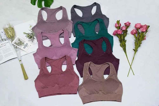 Gym Clothes Set for Women - 2-Piece Push-Up Yoga Bra &amp; High Waist Leggings in 12 Colors - Allen-Fitness