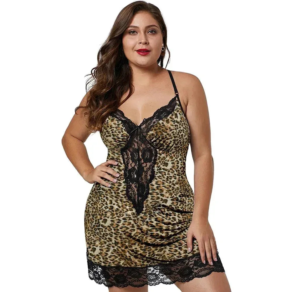 Lace 4xl 5xl Plus Size Fat Women Sexy Lingerie Set - Allen-Fitness