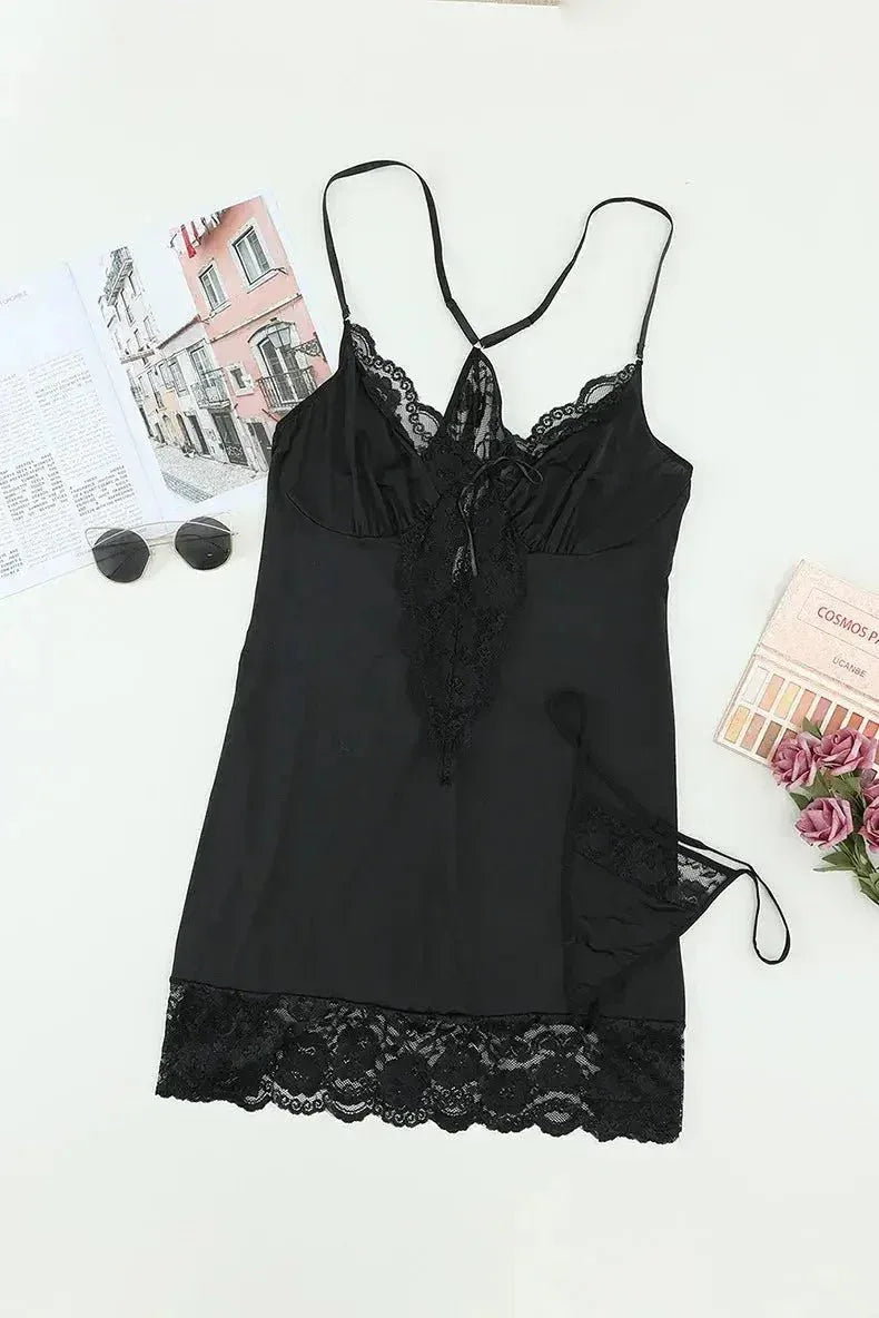 Lace 4xl 5xl Plus Size Fat Women Sexy Lingerie Set - Allen-Fitness