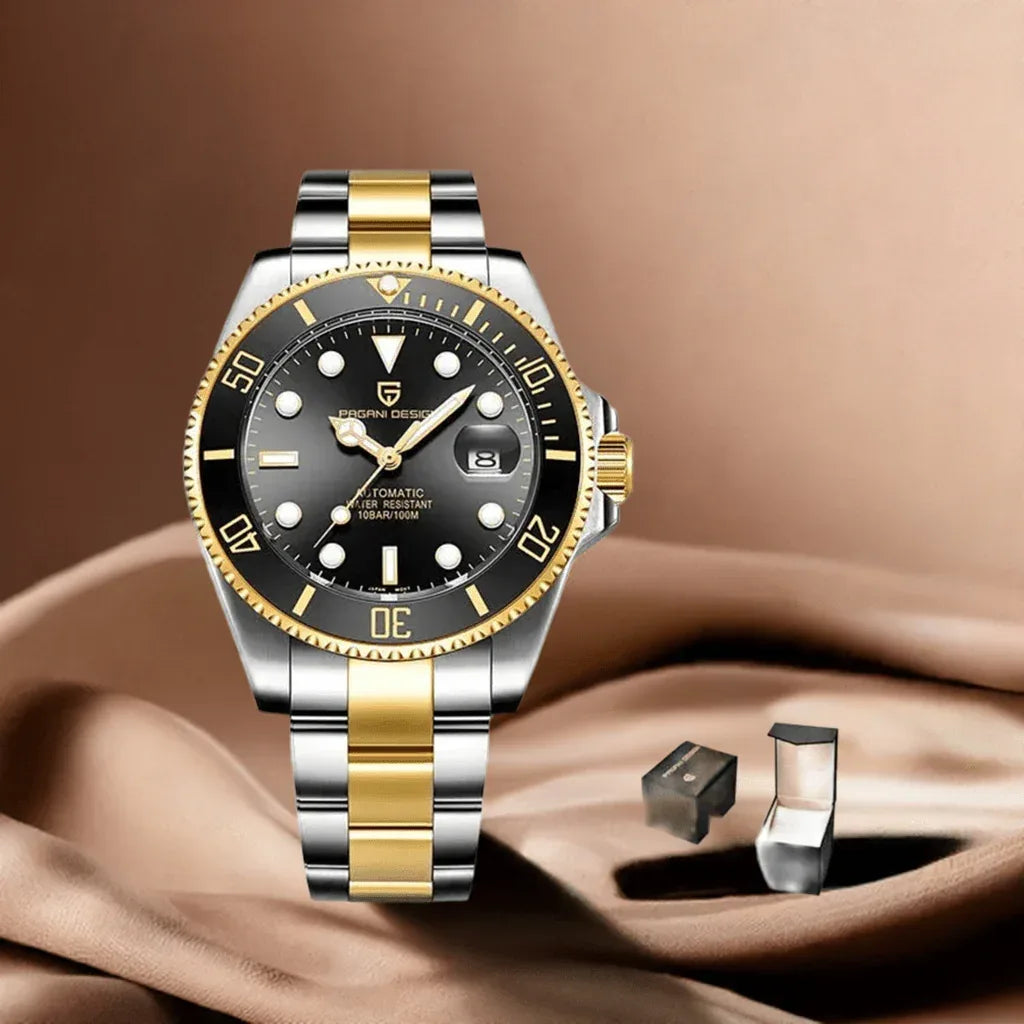 2024 Pagani Design Men's Watches 100M Waterproof Green Water Ghost - Allen-Fitness