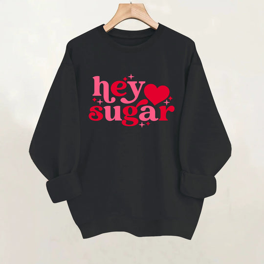 Round neck fleece hoodie