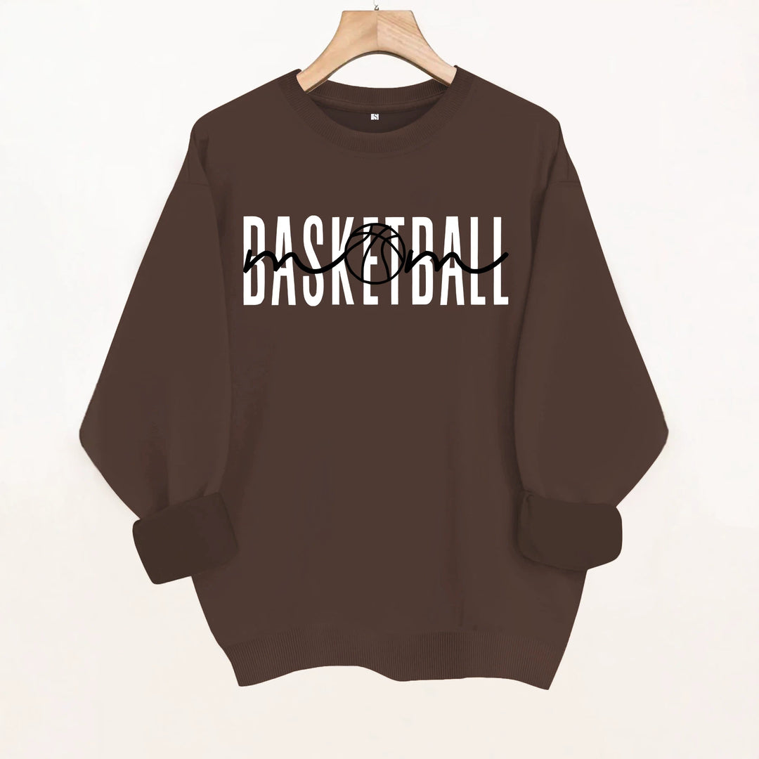 Loose velvet sweatshirt