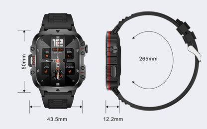 Multiple color options of the New QX11 Smart Bluetooth Watch including black and khaki variations.