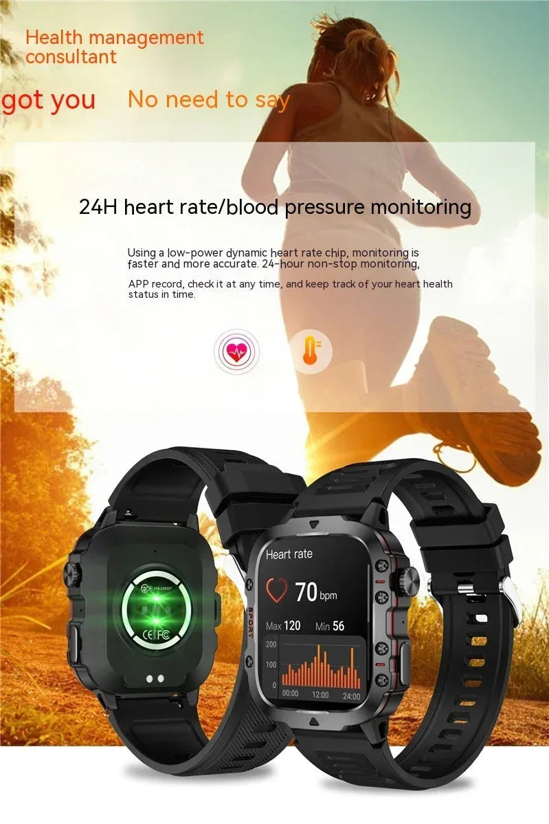 New QX11 Smart Bluetooth Watch - Health Tracking, Notifications, Touchscreen, USB Charging - Allen-Fitness