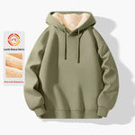 Mens Fleece-lined Hoodie For Fall And Winterextra Soft And Extra Warm - Allen-Fitness