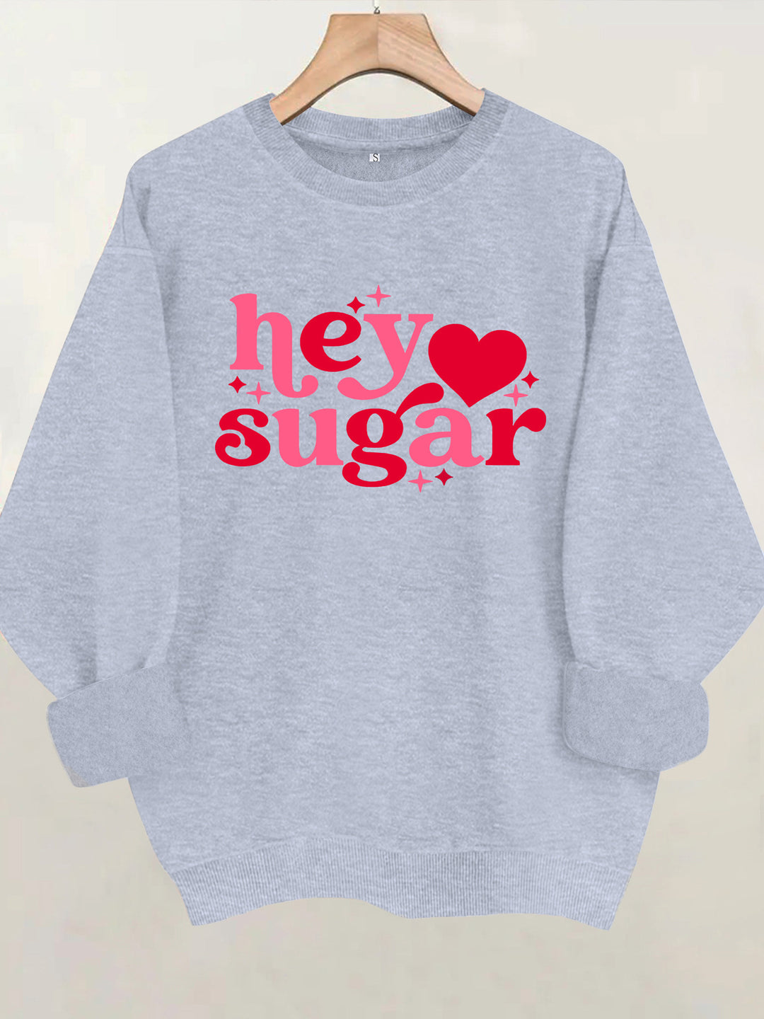 Round neck fleece hoodie