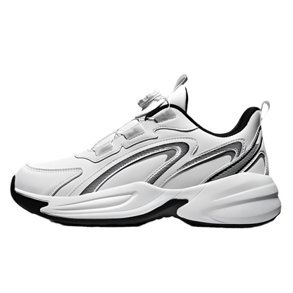 Waterproof Leather Sneaker Men's available in green, black and white colors.