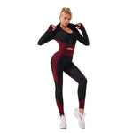 3-Piece Seamless Yoga Set for Women - Elastic Gym Outfit for Fitness and Yoga - Allen-Fitness