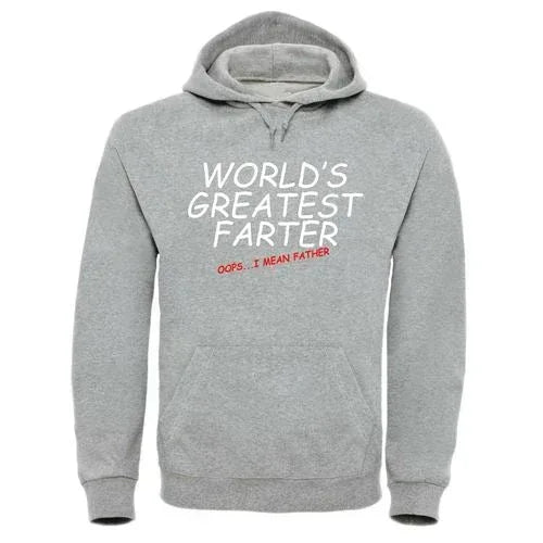 Father's Day - Greatest Farter Hoodie with Pouch Pocket and Comfy Fleece Lining - Allen-Fitness