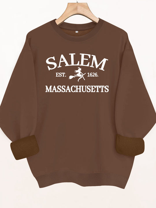 Round neck fleece sweatshirt sports sweatshirt