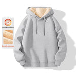 Mens Fleece-lined Hoodie For Fall And Winterextra Soft And Extra Warm - Allen-Fitness