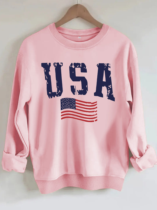 Round neck sweatshirt sports sweatshirt
