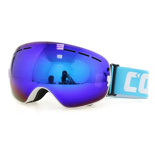 Ultimate Anti-Fog Ski Goggles for Winter Sports - Unisex &amp; Large Spherical Fit - Allen-Fitness