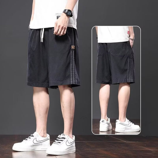 Versatile and Handsome Sports Thin Middle Pants