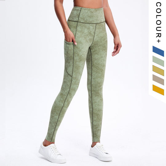 5 Colors Yoga Set Women Fitness Suits Bandage Yoga Sport Bra Tie Dye High Waist GYM Leggings Pants Fitness Suit Workout Leggings