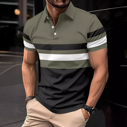 Polo striped men&