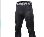 Men's 3/4 Compression Sports Leggings - Flexible Running Tights - Allen-Fitness