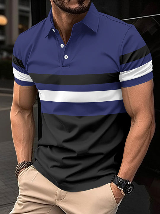 Polo striped men&