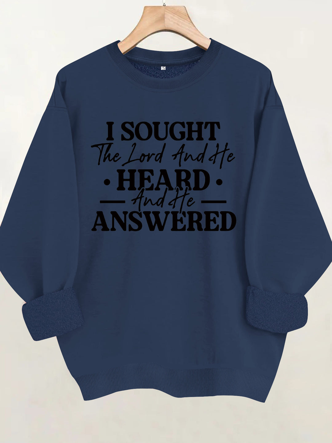 Loose velvet sweatshirt