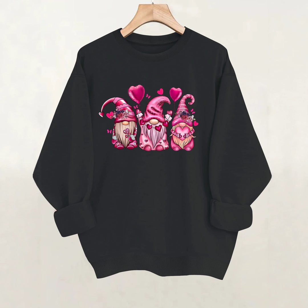 Round neck long sleeved sweatshirt