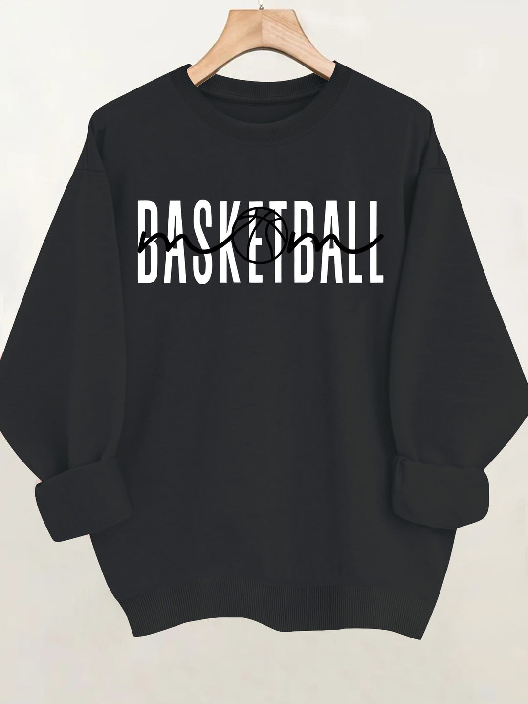 Loose velvet sweatshirt