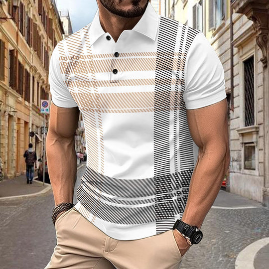 POLO printed striped men&
