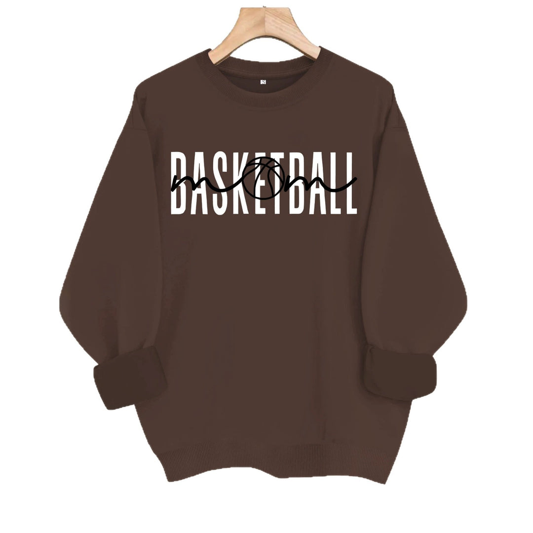 Loose velvet sweatshirt