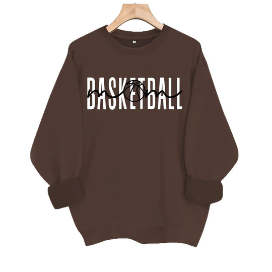 Loose velvet sweatshirt