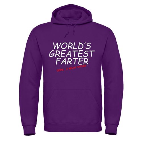 Father's Day - Greatest Farter Hoodie on a mannequin, emphasizing its stylish design for Father's Day gifting.
