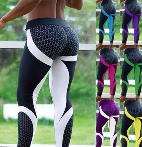 Yoga Leggings for Women - Seamless Slim Tights in Multiple Colors - Allen-Fitness