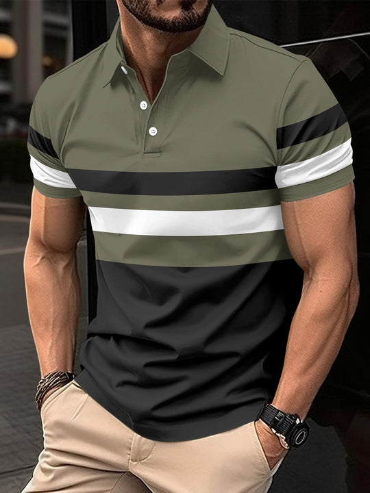 Polo striped men&