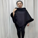 Leopard-Print Thickened Velvet Oversized Cloak - Cozy, Stylish Merino Wool Pullover Shawl - Allen-Fitness