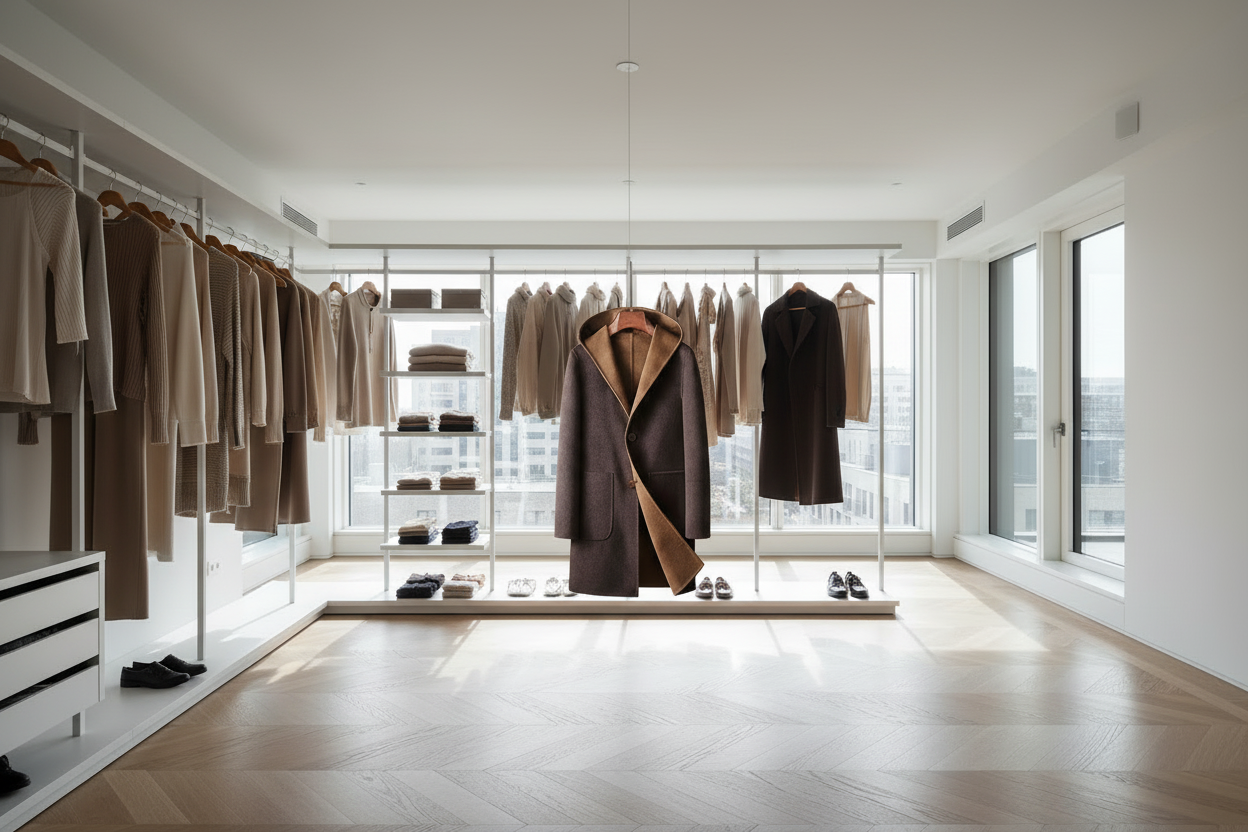 Cozy Mens Mid-Length Wool Coat With A Hood, featuring a slim fit for a tailored appearance.