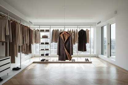 Cozy Mens Mid-Length Wool Coat With A Hood, featuring a slim fit for a tailored appearance.