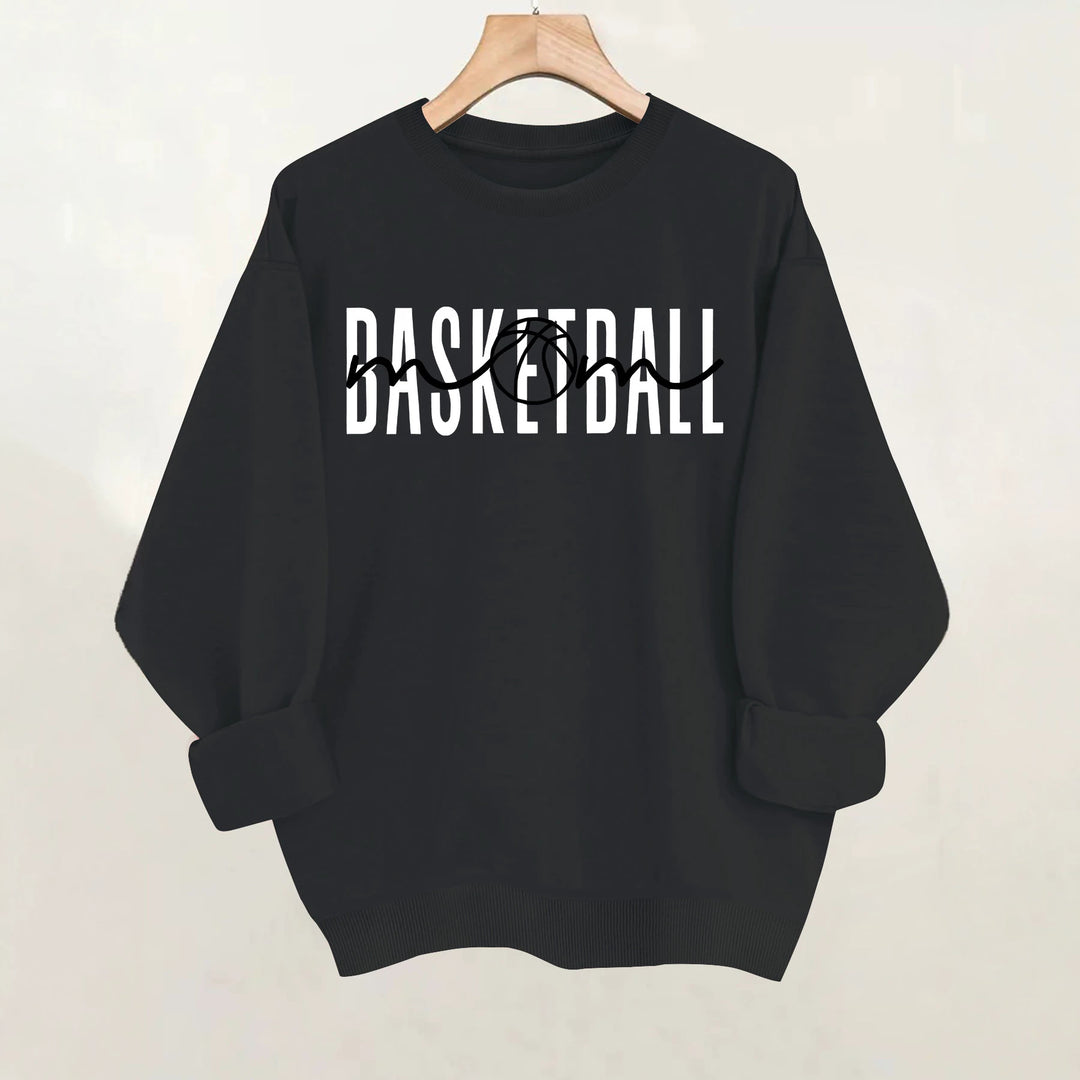 Loose velvet sweatshirt