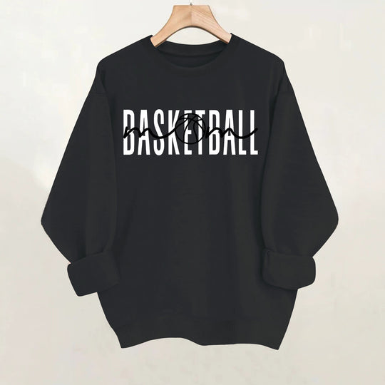 Loose velvet sweatshirt