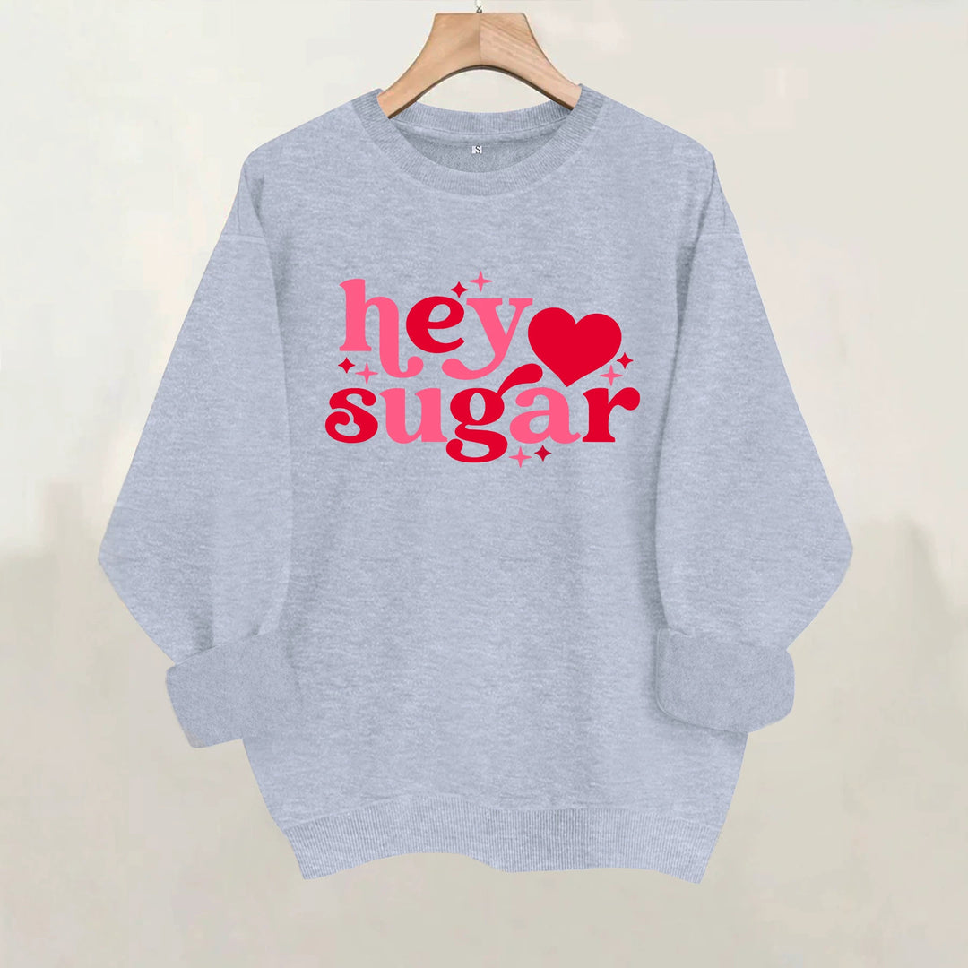 Round neck fleece hoodie