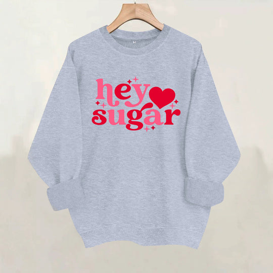 Round neck fleece hoodie