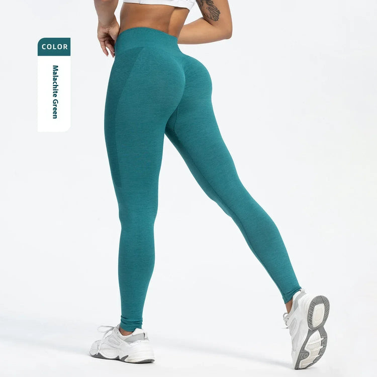 European And American Sports Seamless Hip Raise Yoga Pants Women - Allen-Fitness
