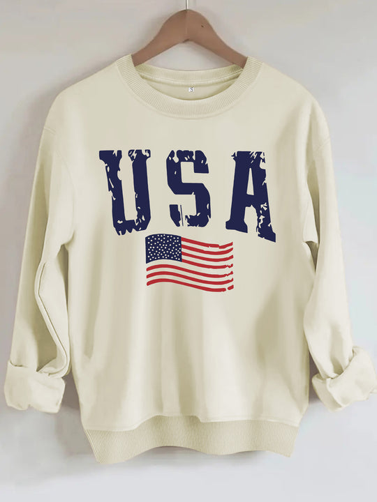 Round neck sweatshirt sports sweatshirt
